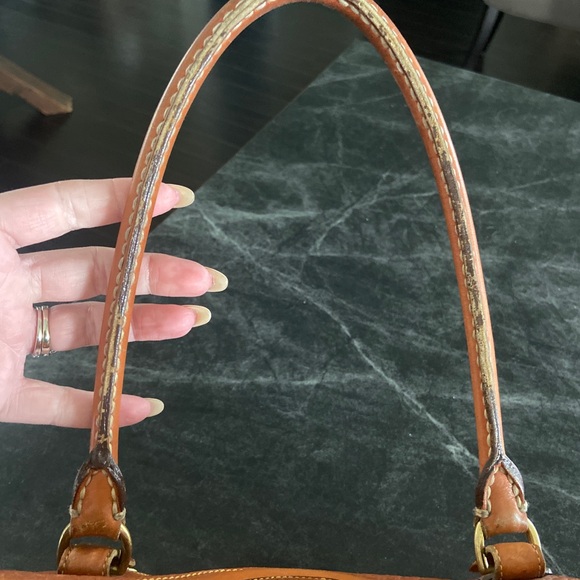 VINTAGE AUTHENTIC DOONEY & BOURKE Leather Top Handle Convertible Bag - Picture 7 of 14